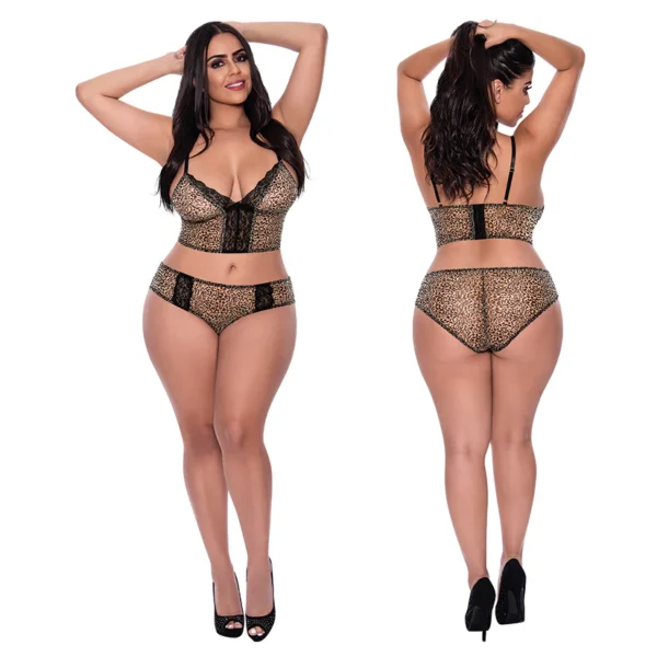 Magic Silk Bra & Hipster Panty-Leopard - Image 5