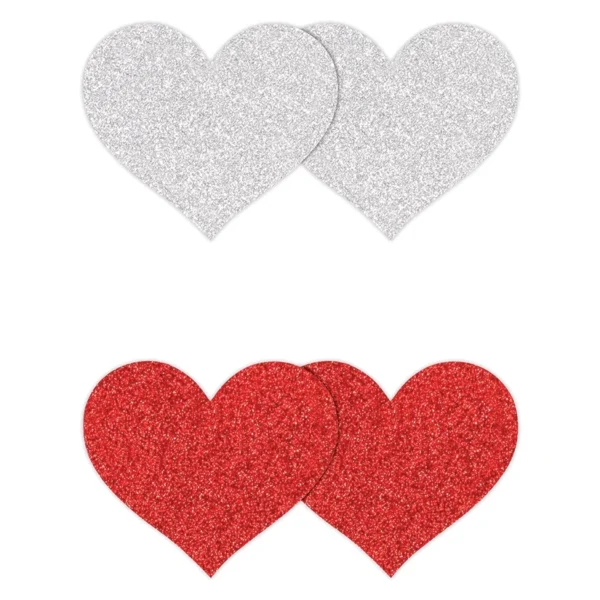 Pretty Pasties Glitter Hearts 2pk - Image 3