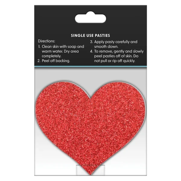 Pretty Pasties Glitter Hearts 2pk - Image 2